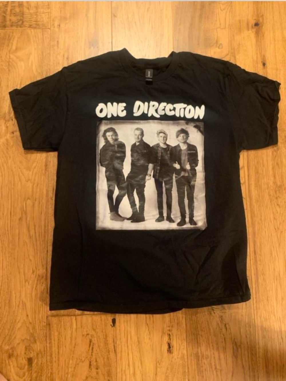 1D Black One Direction Photo Tee